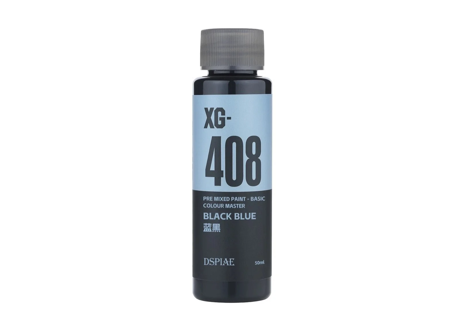 DSPIAE XG-408 Water Based Pre-Mixed Paint - Black Blue 50ML