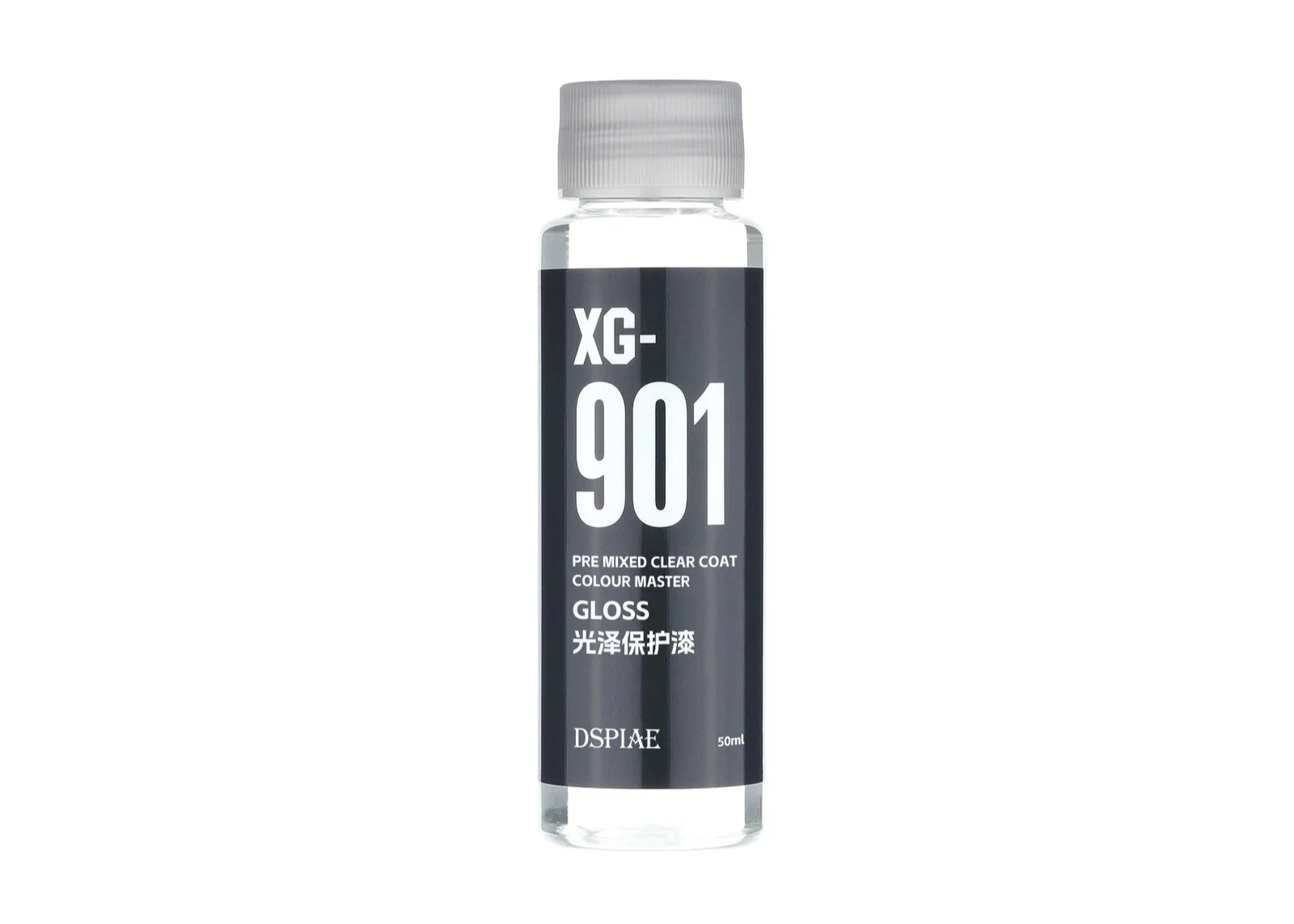 DSPIAE XG-901 Water Based Pre-Mixed Paint - Clear Coat (Gloss) 50ML