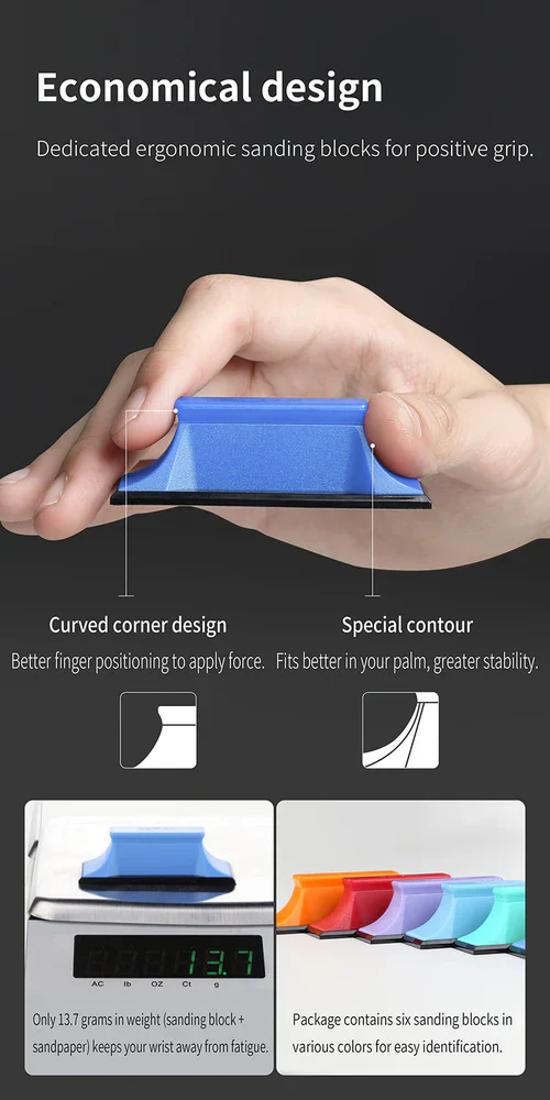 DSPIAE XSP-S01 Composite Adhesive Sandpaper Set - Image 10