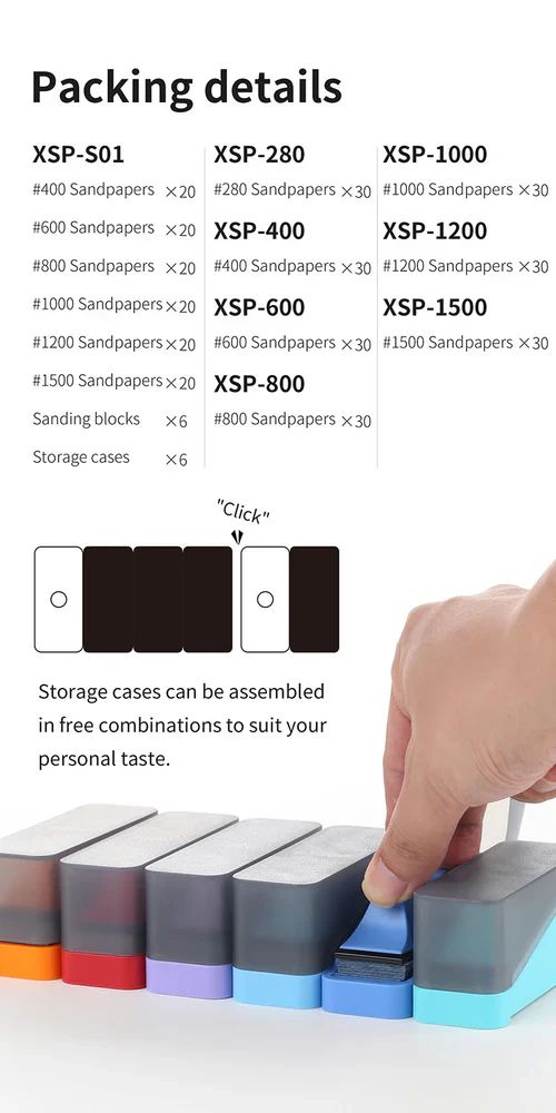 DSPIAE XSP-S01 Composite Adhesive Sandpaper Set - Image 14