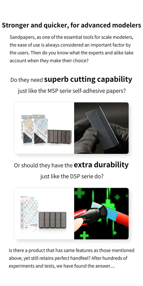 DSPIAE XSP-S01 Composite Adhesive Sandpaper Set - Image 8