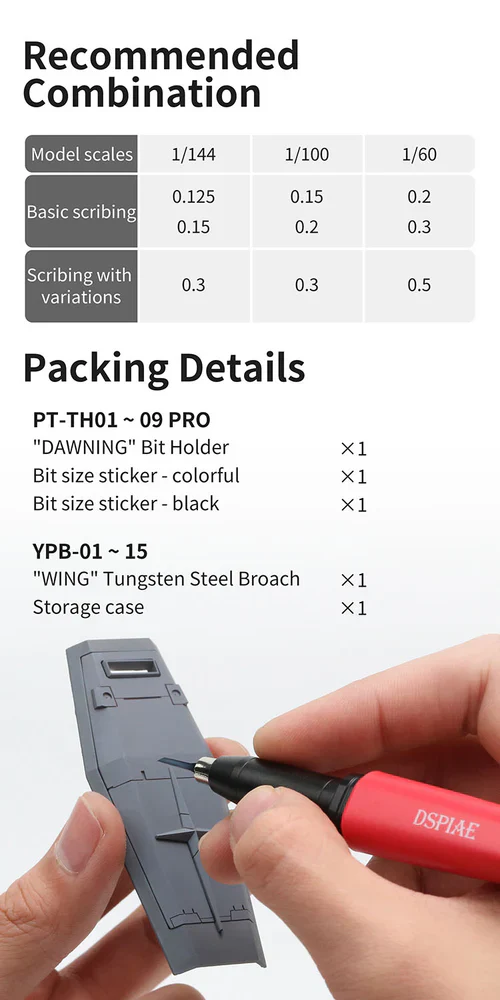 DSPIAE YPB Wing Precision Tungsten Steel Push Broach - Image 9