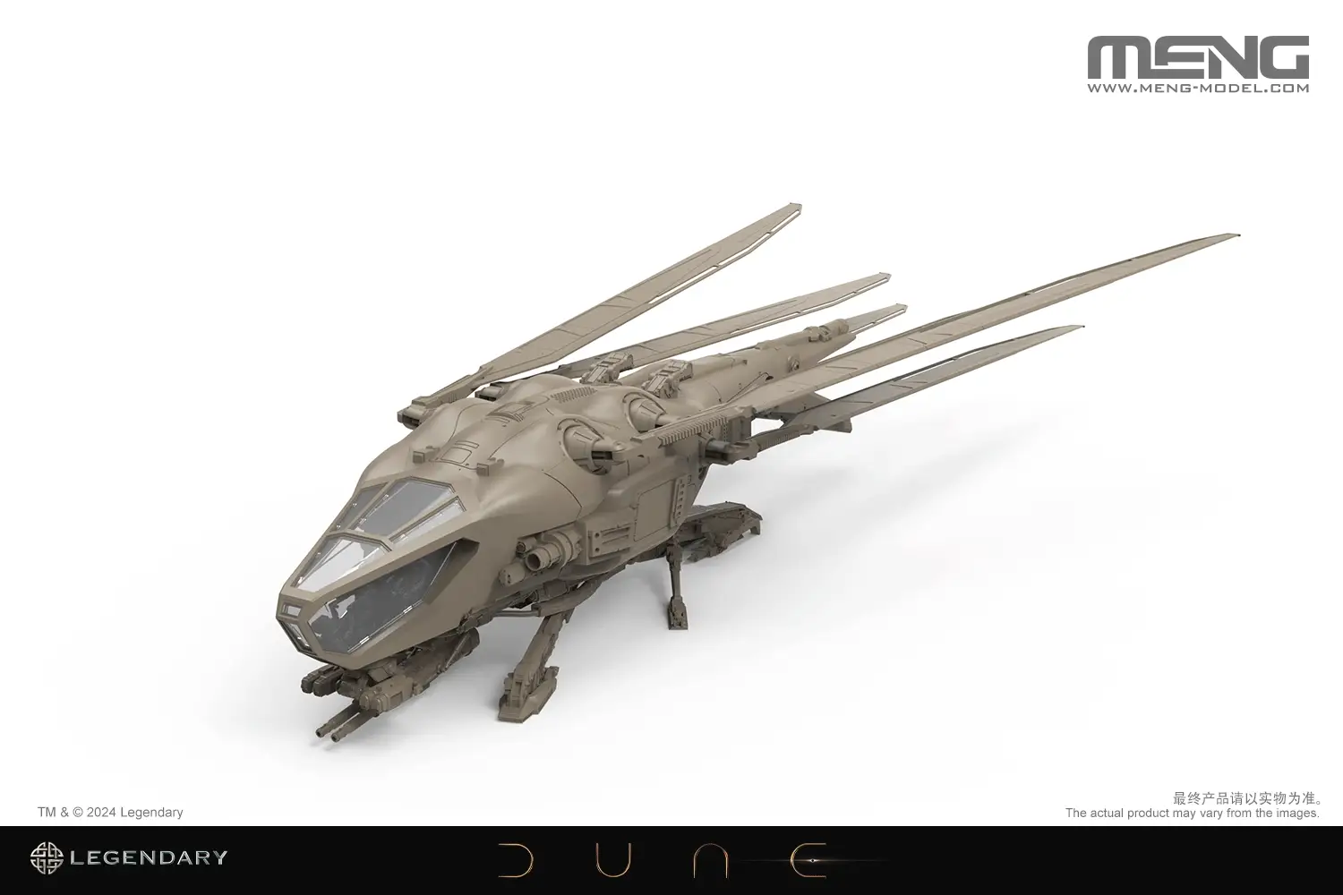 Dune (2021) DS-009 Harkonnen Ornithopter 1/72 Scale Model Kit - Image 10