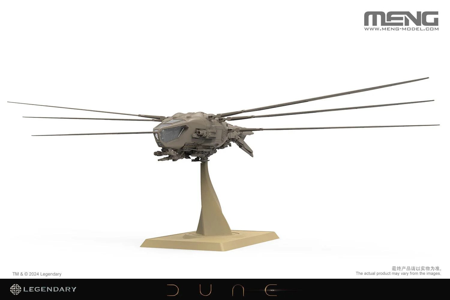 Dune (2021) DS-009 Harkonnen Ornithopter 1/72 Scale Model Kit - Image 13