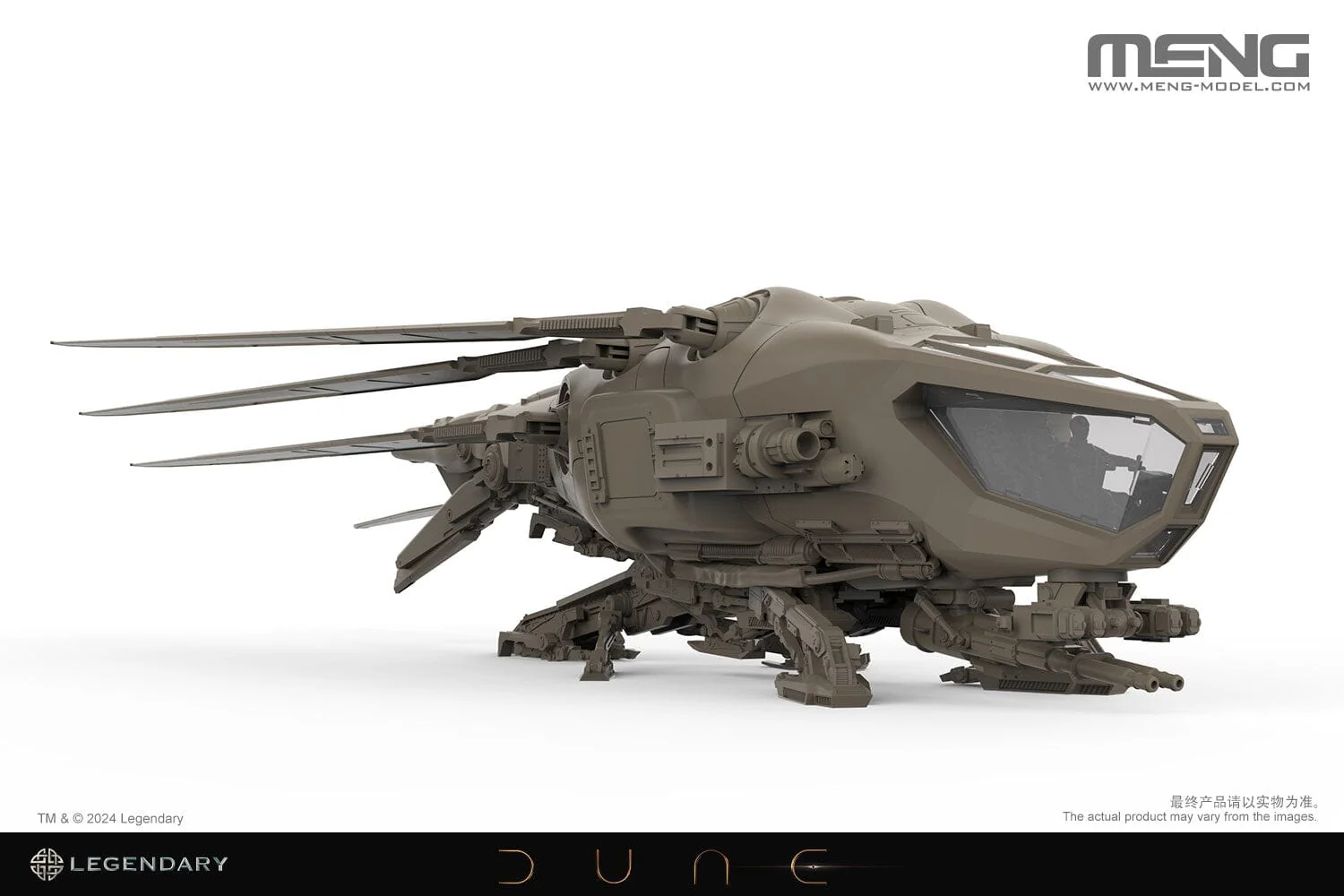 Dune (2021) DS-009 Harkonnen Ornithopter 1/72 Scale Model Kit - Image 2