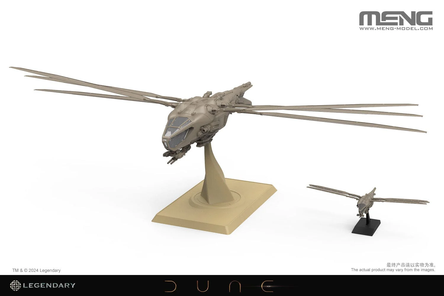 Dune (2021) DS-009 Harkonnen Ornithopter 1/72 Scale Model Kit - Image 4