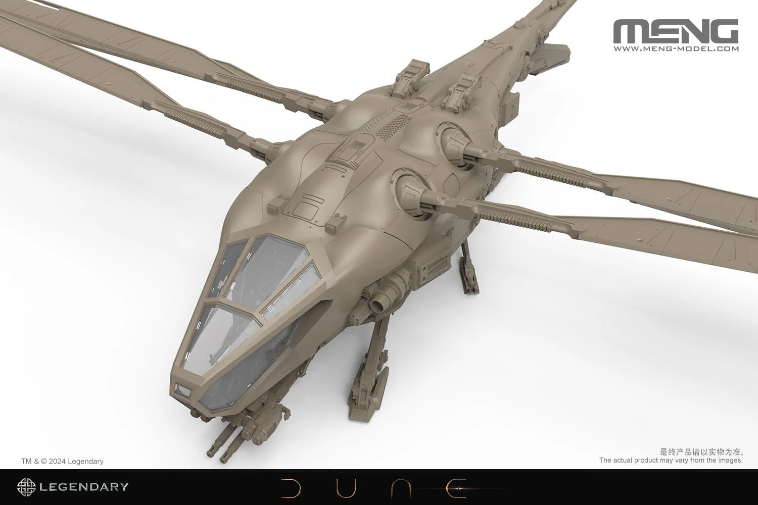 Dune (2021) DS-009 Harkonnen Ornithopter 1/72 Scale Model Kit - Image 5