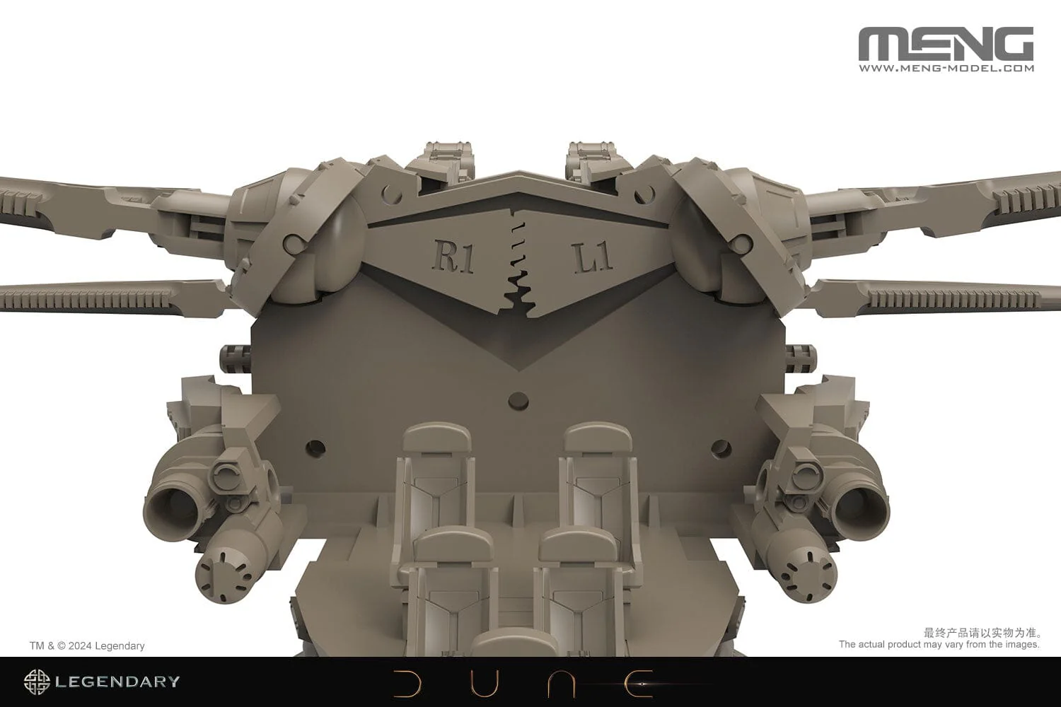 Dune (2021) DS-009 Harkonnen Ornithopter 1/72 Scale Model Kit - Image 7