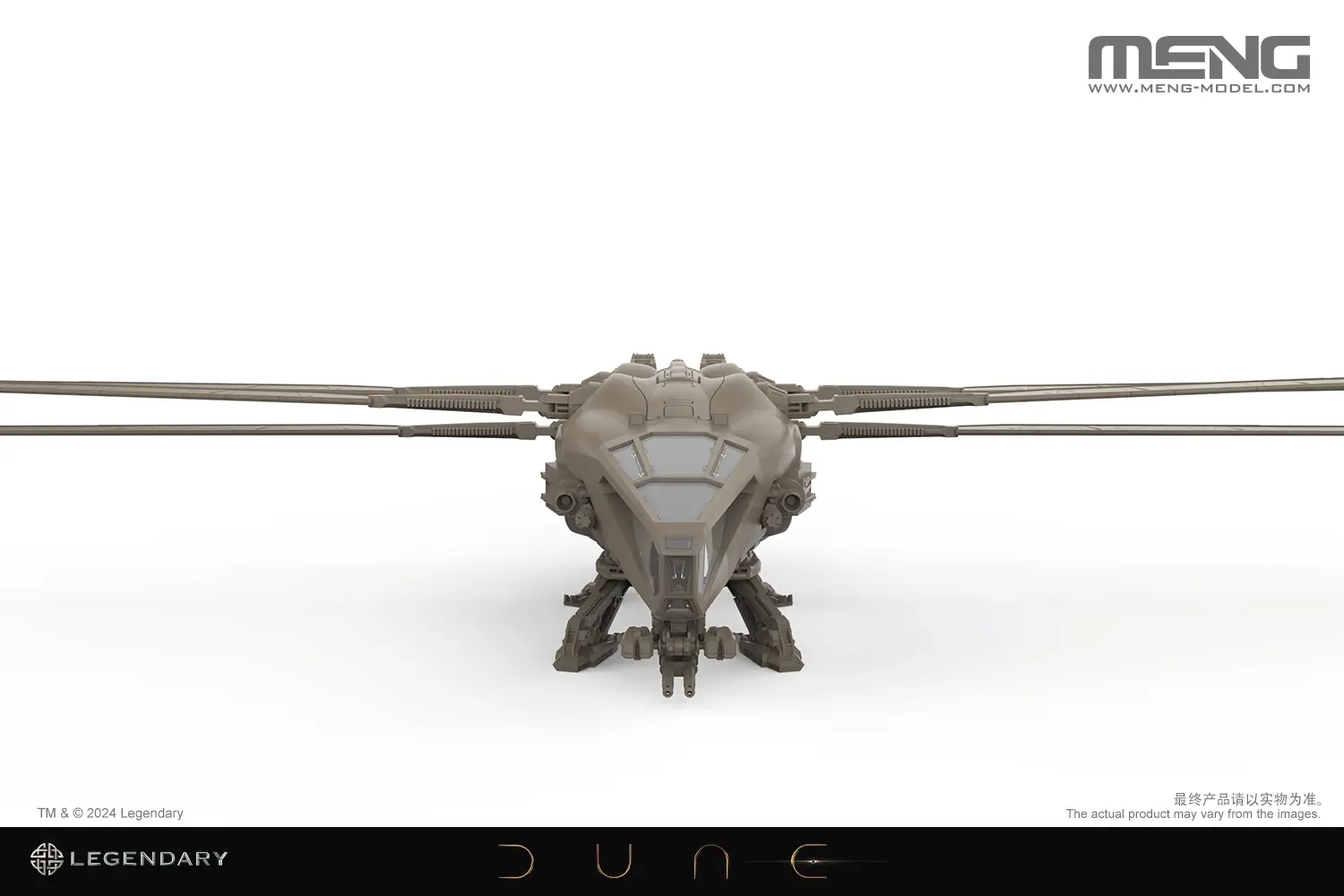 Dune (2021) DS-009 Harkonnen Ornithopter 1/72 Scale Model Kit - Image 8