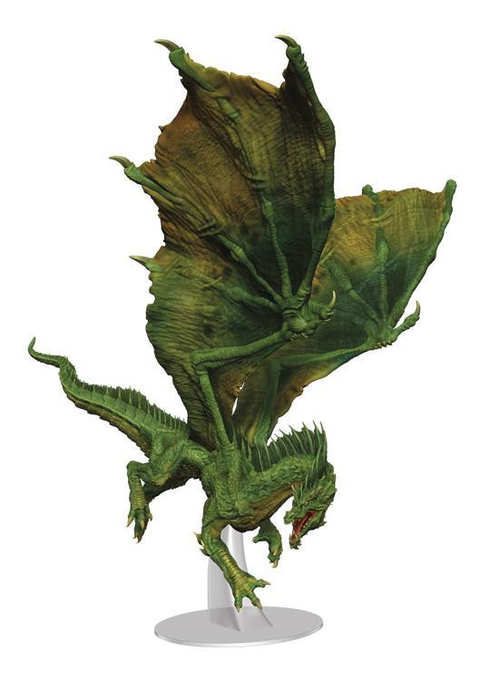 Dungeons & Dragons Icons of the Realms Adult Green Dragon Premium Painted Figure - Image 2