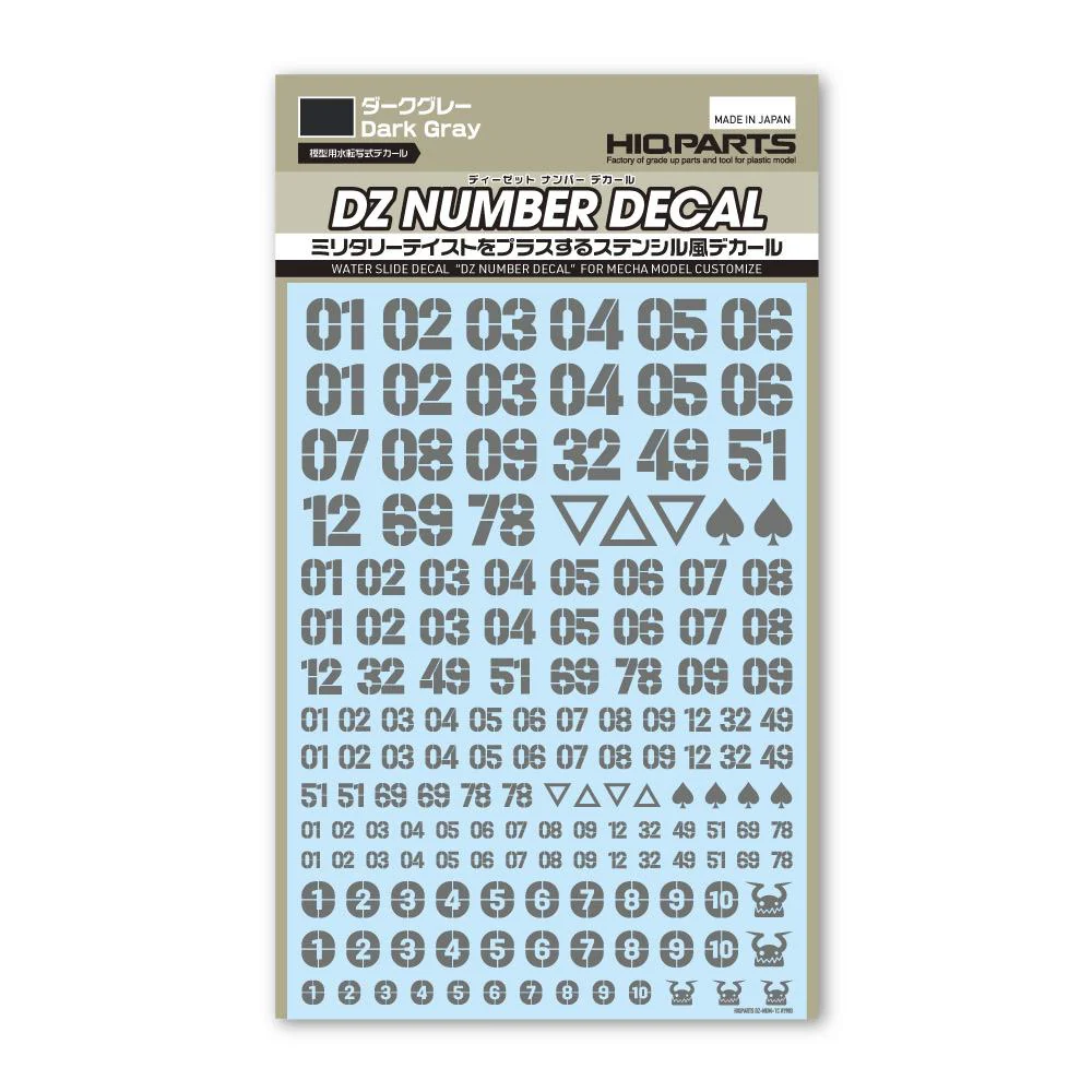 DZ Number Decal Dark Grey(1pc) - Image 5