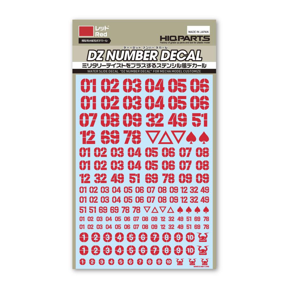DZ Number Decal Red(1pc) - Image 5
