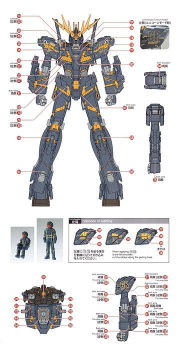 E42 MG Banshee Gundam Ver.Ka (Gold Metallic) - Image 3