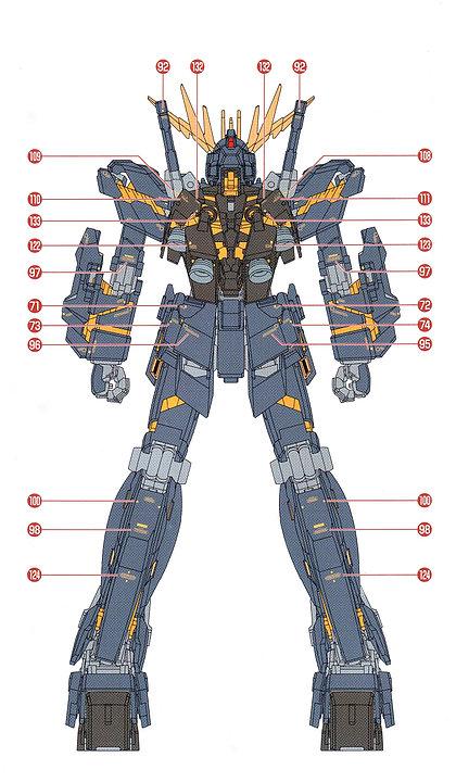 E42 MG Banshee Gundam Ver.Ka (Gold Metallic) - Image 4