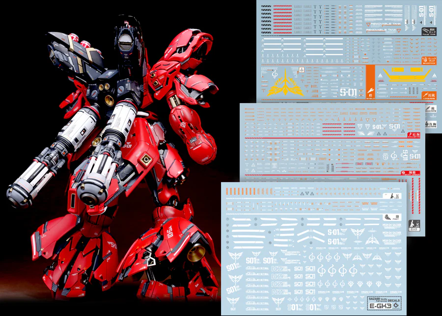 E57 MG Sazabi GK enhanced Decal Sheet - Image 4