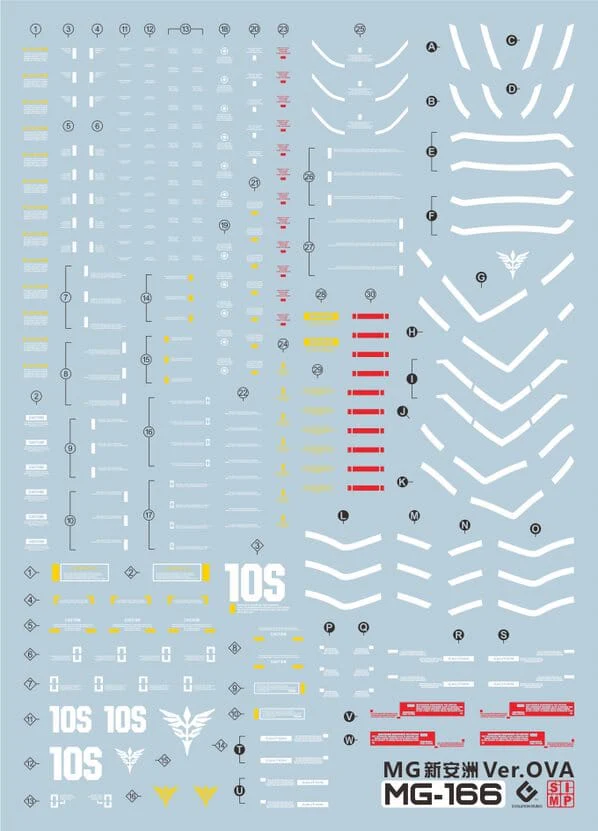 E63 MG Sinanju Ver. OVA Decal Sheet - Image 3