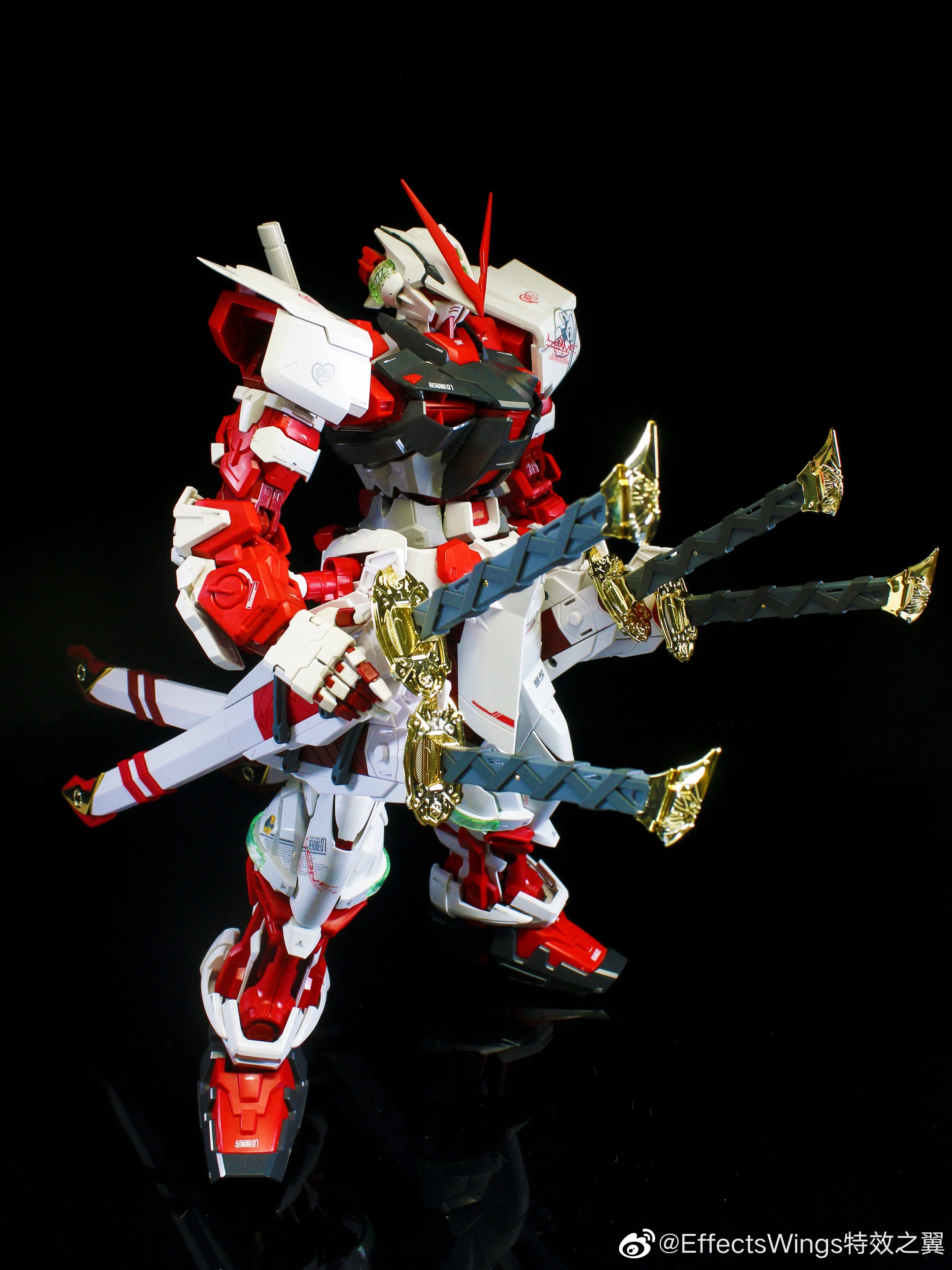 Effect Wings 1/60 Red Astray Katana Model Set x2 - Image 5