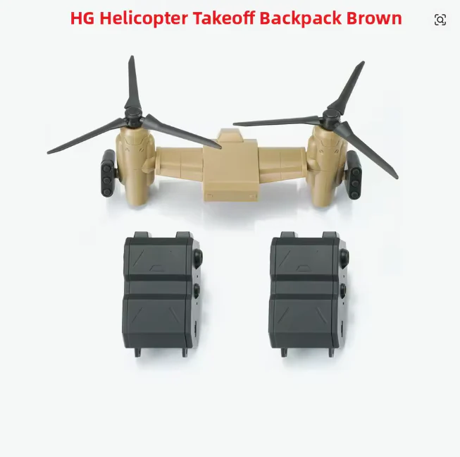 Effects Wings EWHG004B HG 1/144 Helicopter Takeoff Backpack (Brown) - Image 2