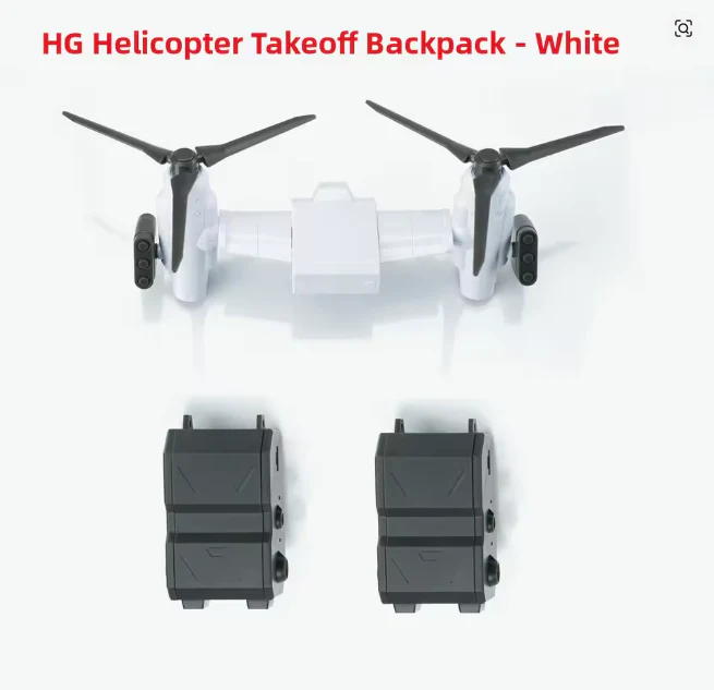 Effects Wings EWHG004C HG 1/144 Helicopter Takeoff Backpack (White) - Image 2