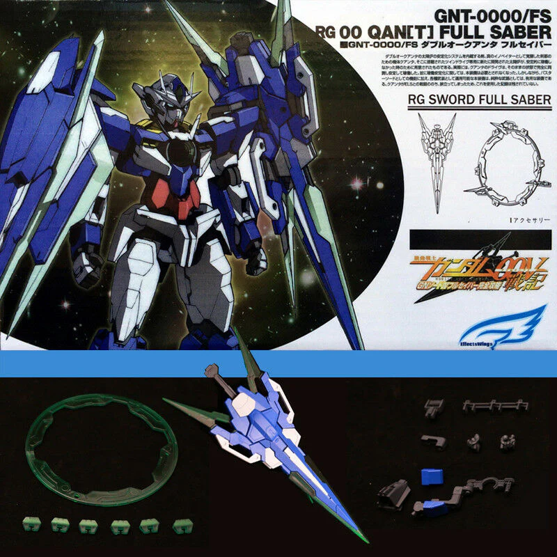 Effects Wings EWRG002B GN SWORD IV Full Saber For RG HG 1/144 00 Qan[T] (Double) - Image 7