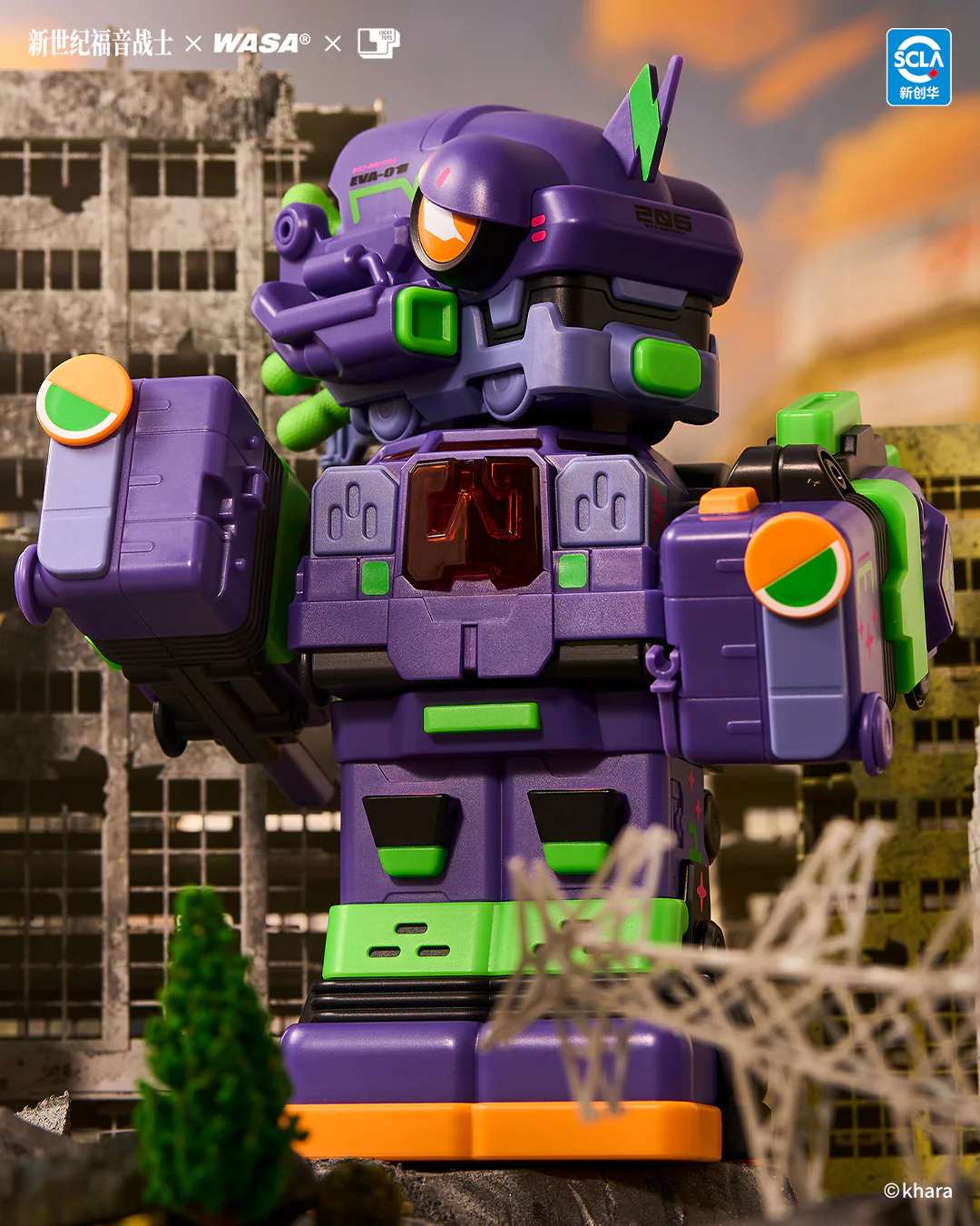 Evangelion x WASA Super Train Combined Robot EVA206 Series Box of 4 Random Figures - Image 26
