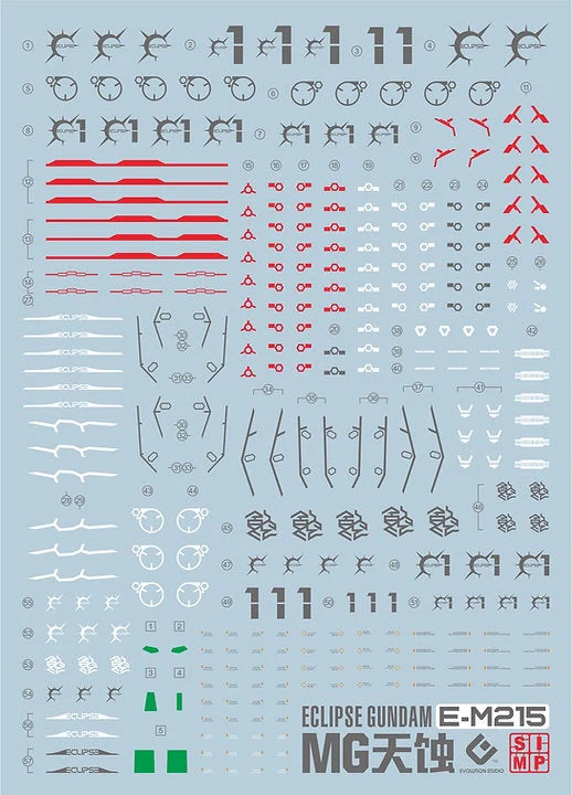 F49 MG Eclipse Gundam Water Slide Decal - Image 2