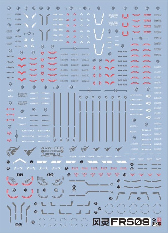 F68 FM Aerial Gundam Water Slide Decal - Image 2