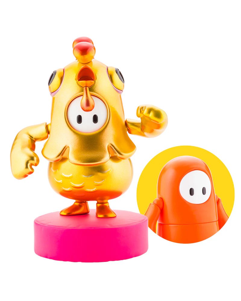 Fall Guys: Ultimate Knockout Fall Guy (Orangeade x Golden Chicken Costume) 1/20 Scale Action Figure - Image 13
