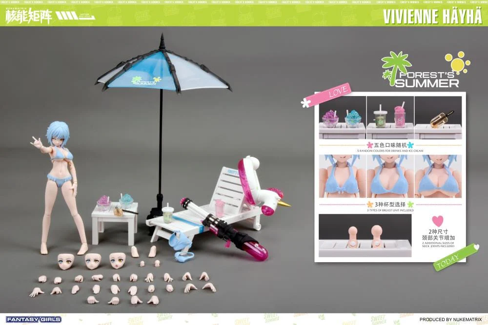 Fantasy Girls Forest's Summer Vivienne Hayha (Summer Shine Ver.) Model Kit - Image 11