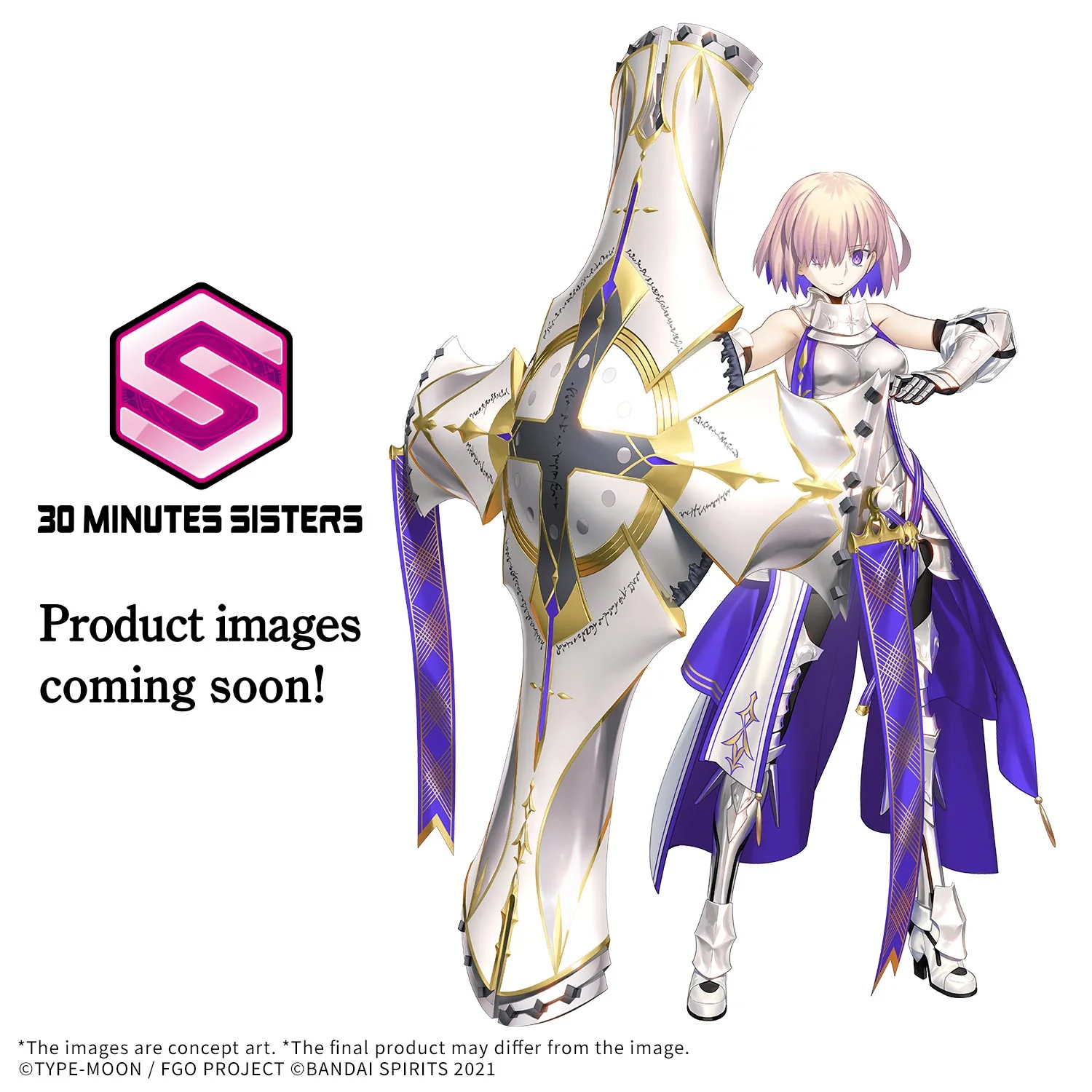 Fate/Grand Order 30 Minutes Sisters Shielder/Mash Kyrielight (New Costume Ver.) Model Kit - Image 2