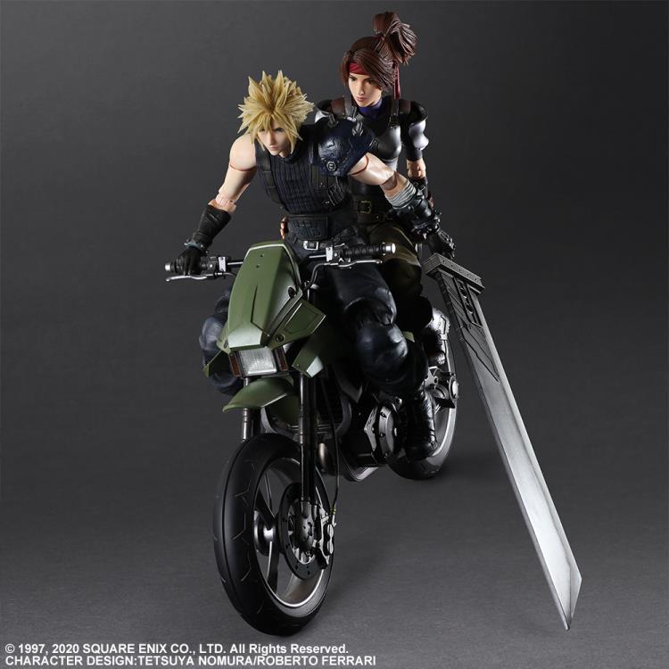 Final Fantasy VII Remake Play Arts Kai Jessie, Cloud & Motorcycle Set - Image 2