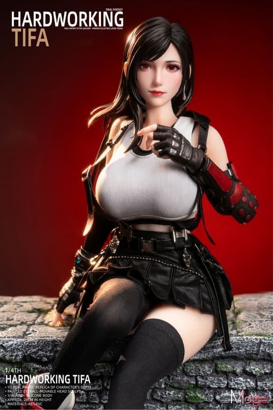 Final Fantasy VII Tifa Lockheart (Hardworking Ver.) 1/4 Scale Action Figure - Image 3
