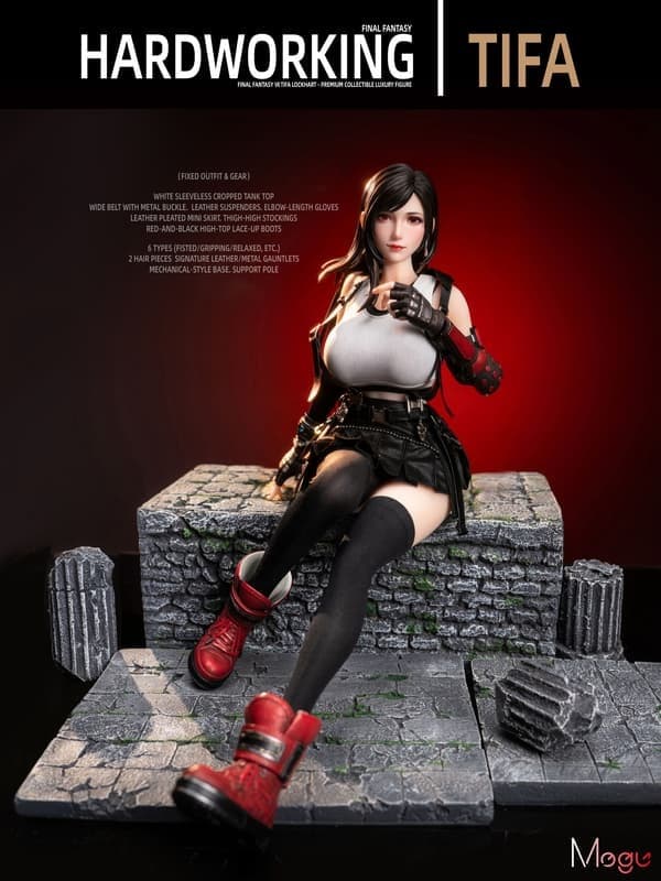 Final Fantasy VII Tifa Lockheart (Hardworking Ver.) 1/4 Scale Action Figure - Image 5