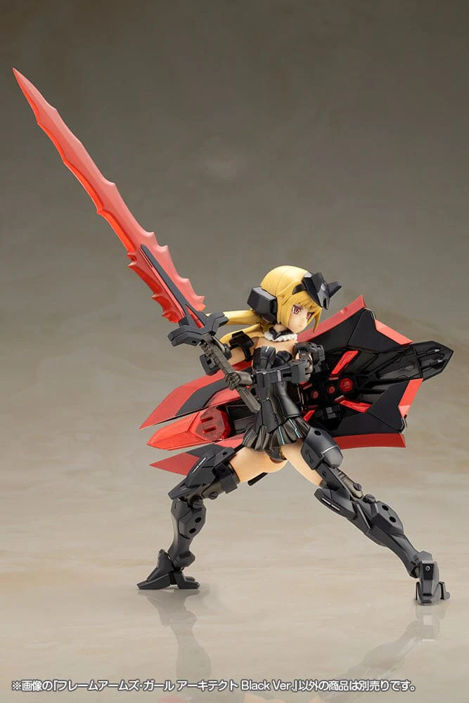 Frame Arms Girl Architect (Black Ver.) Model Kit - Image 11