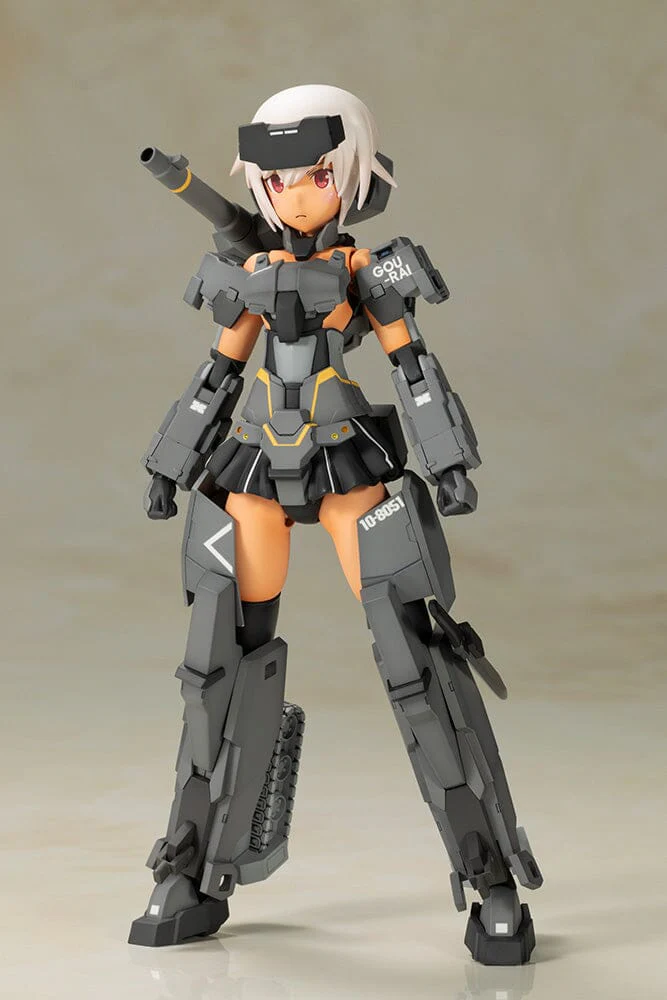 Frame Arms Girl Gourai-Kai (Black) with GM148 Type Anti-Tank Missile Model Kit Set - Image 10