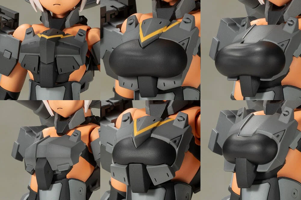 Frame Arms Girl Gourai-Kai (Black) with GM148 Type Anti-Tank Missile Model Kit Set - Image 14