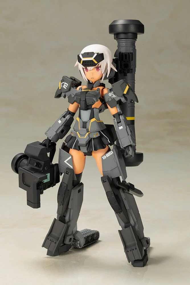 Frame Arms Girl Gourai-Kai (Black) with GM148 Type Anti-Tank Missile Model Kit Set - Image 2