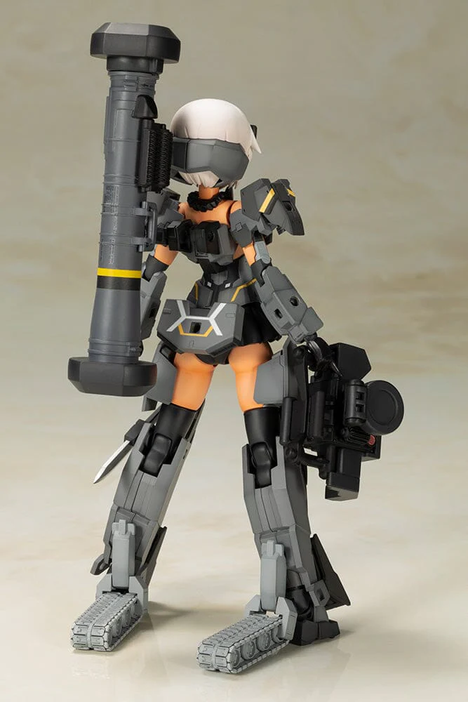 Frame Arms Girl Gourai-Kai (Black) with GM148 Type Anti-Tank Missile Model Kit Set - Image 3