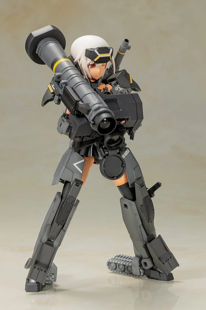 Frame Arms Girl Gourai-Kai (Black) with GM148 Type Anti-Tank Missile Model Kit Set - Image 4