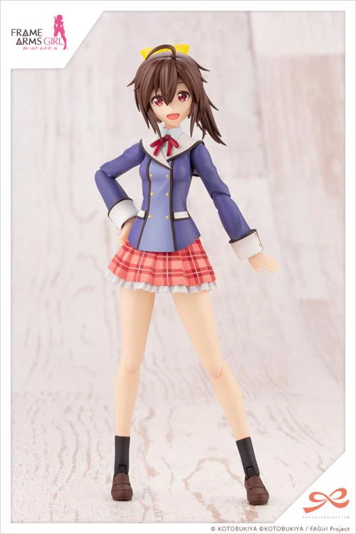 Frame Arms Girl Sousai Shoujo Teien Ao Gennai Wakaba Girls’ High School Winter Clothes Model Kit - Image 2