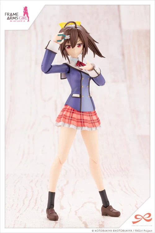 Frame Arms Girl Sousai Shoujo Teien Ao Gennai Wakaba Girls’ High School Winter Clothes Model Kit - Image 4