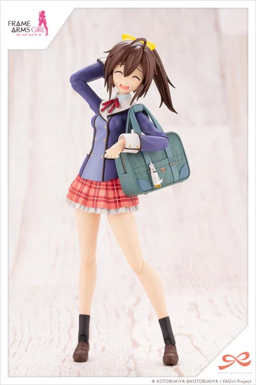 Frame Arms Girl Sousai Shoujo Teien Ao Gennai Wakaba Girls’ High School Winter Clothes Model Kit - Image 5