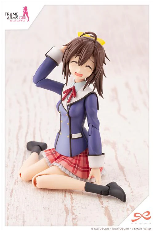 Frame Arms Girl Sousai Shoujo Teien Ao Gennai Wakaba Girls’ High School Winter Clothes Model Kit - Image 7