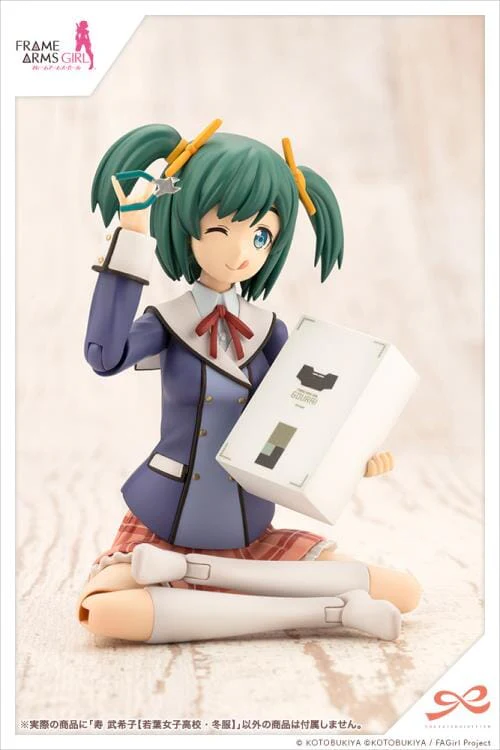 Frame Arms Girl Sousai Shoujo Teien Wakaba Girls' High School Winter Clothes Bukiko Kotobuki 1/10 Scale Model Kit - Image 11