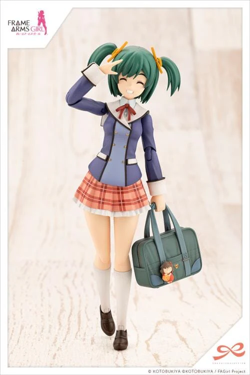 Frame Arms Girl Sousai Shoujo Teien Wakaba Girls' High School Winter Clothes Bukiko Kotobuki 1/10 Scale Model Kit - Image 6