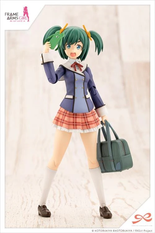 Frame Arms Girl Sousai Shoujo Teien Wakaba Girls' High School Winter Clothes Bukiko Kotobuki 1/10 Scale Model Kit - Image 8