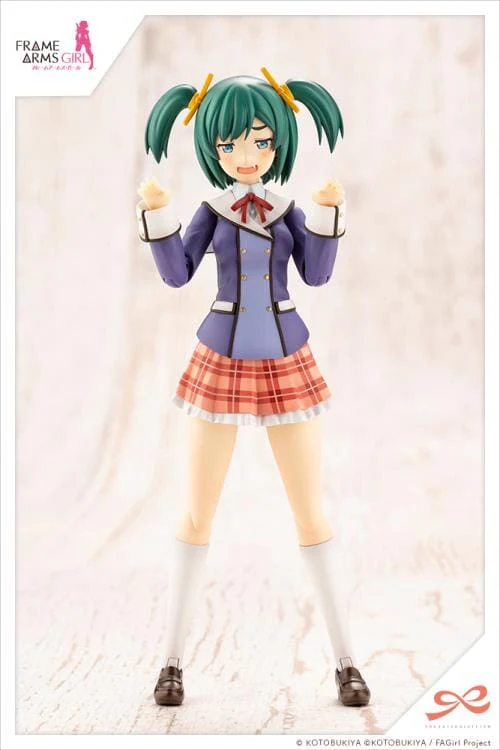 Frame Arms Girl Sousai Shoujo Teien Wakaba Girls' High School Winter Clothes Bukiko Kotobuki 1/10 Scale Model Kit - Image 9