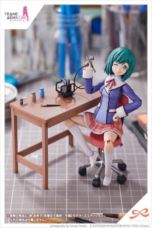 Frame Arms Girl Sousai Shoujo Teien Wakaba Girls' High School Winter Clothes Bukiko Kotobuki (Modeler's Edition) 1/10 Scale Model Kit - Image 19