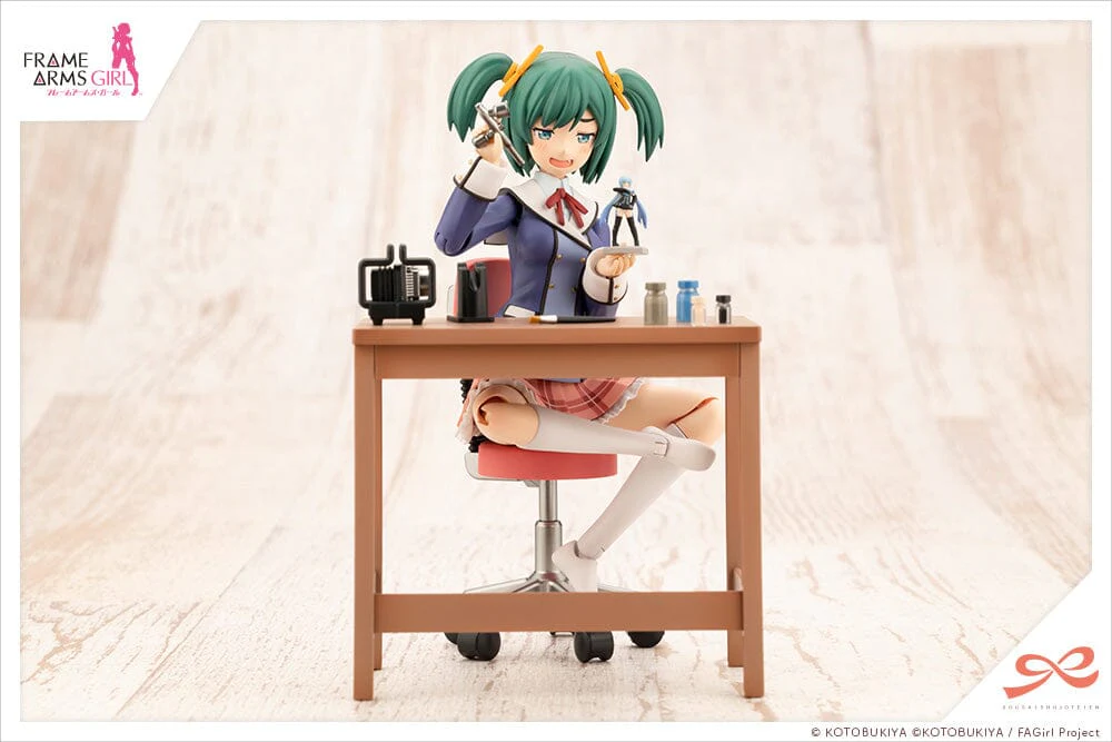 Frame Arms Girl Sousai Shoujo Teien Wakaba Girls' High School Winter Clothes Bukiko Kotobuki (Modeler's Edition) 1/10 Scale Model Kit - Image 2