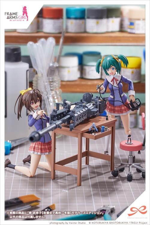 Frame Arms Girl Sousai Shoujo Teien Wakaba Girls' High School Winter Clothes Bukiko Kotobuki (Modeler's Edition) 1/10 Scale Model Kit - Image 20
